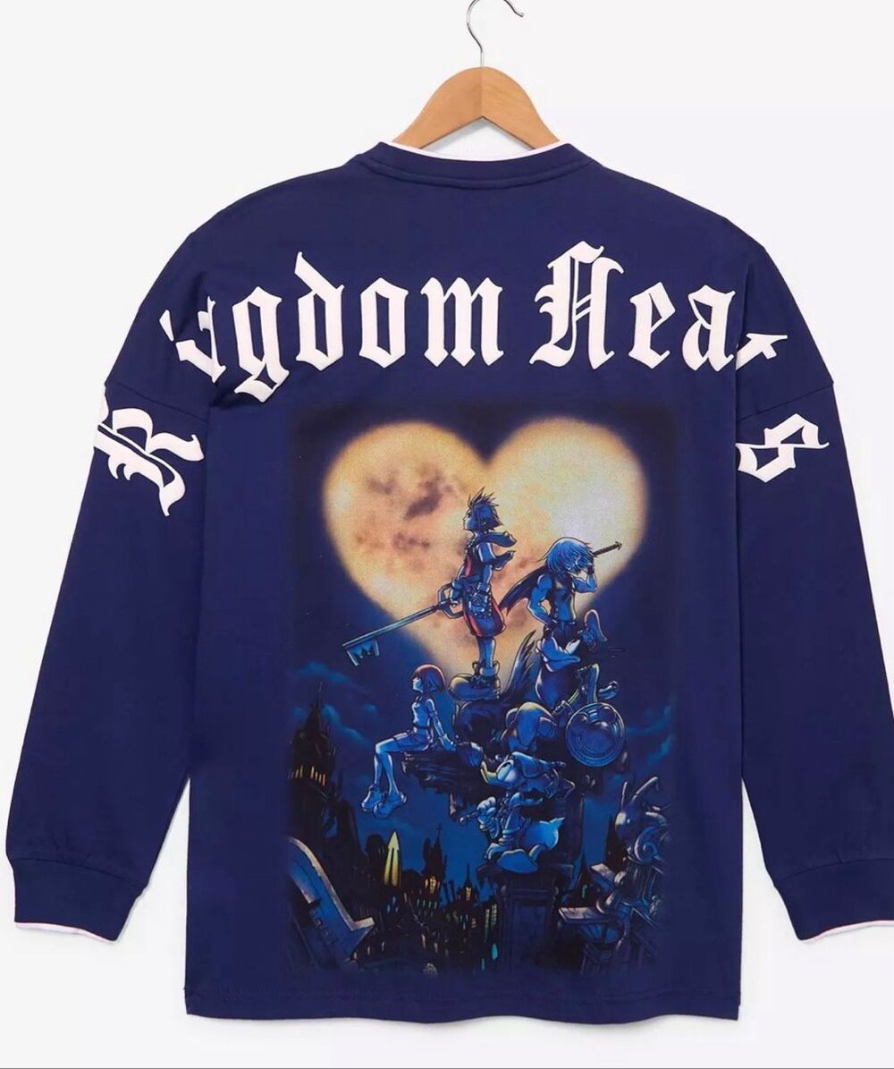 Disney Kingdom Hearts Icons Long Sleeve T-Shirt Size XS Nwt